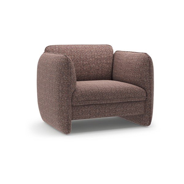 Hnědé žinylkové křeslo Georgia – Micadoni 