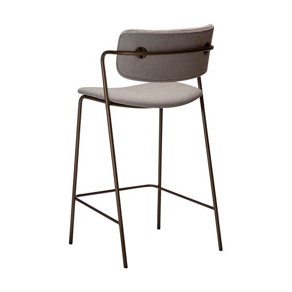 Šedá barová židle (výška sedáku 67,5 cm) Zed – DAN-FORM Denmark-image-4