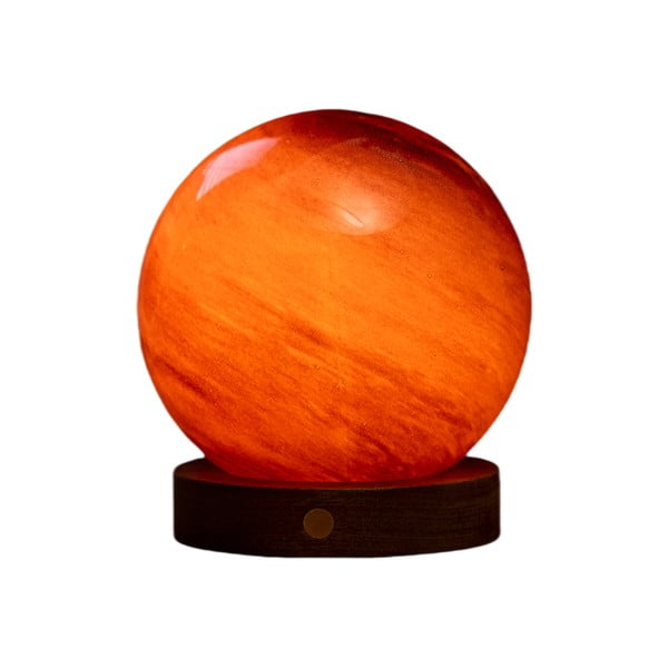 Tmavě hnědá světelná dekorace na USB ø 12 cm Sand Storm – Gingko