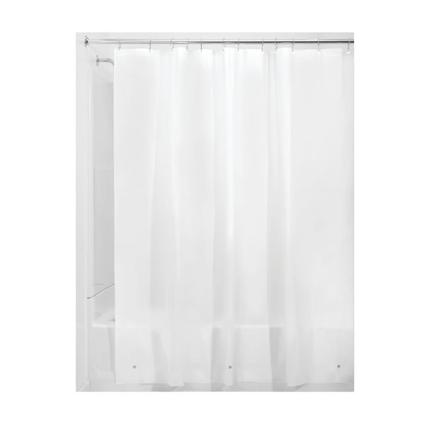 Bílý sprchový závěs iDesign PEVA Liner, 183 x 183 cm-image-1