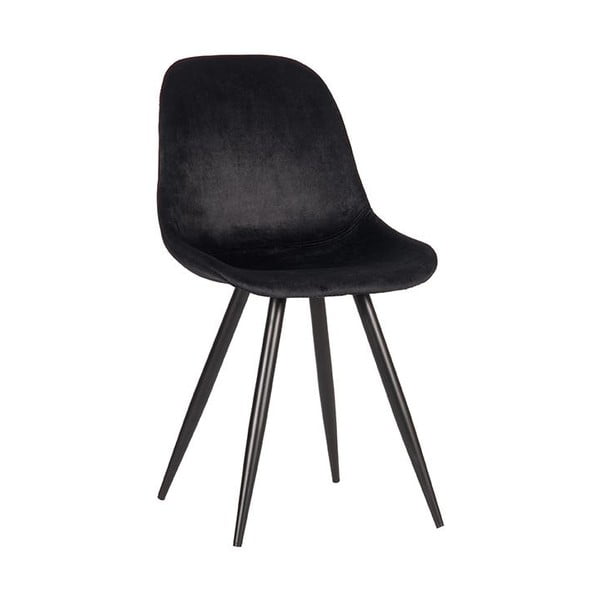 Černé sametové jídelní židle v sadě 2 ks Capri  – LABEL51