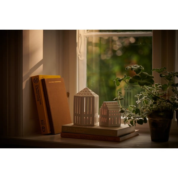 Bílá keramická lucerna Kähler Design Galleria, výška 18,5 cm-image-2