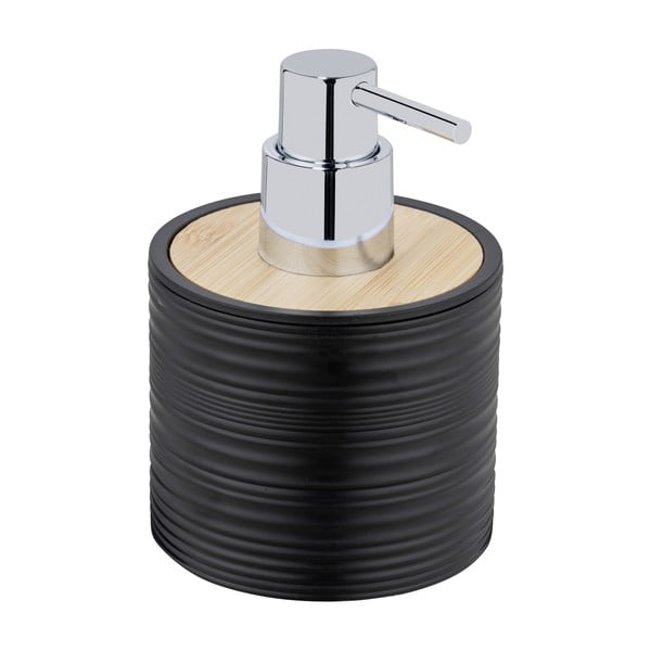 Černý plastový dávkovač mýdla 350 ml Lyon – Allstar