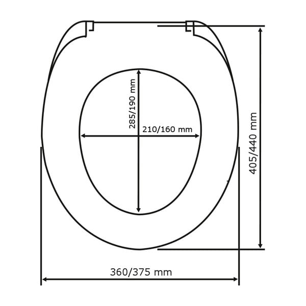 Bílé toaletní prkénko Wenko Family Easy Close-image-4