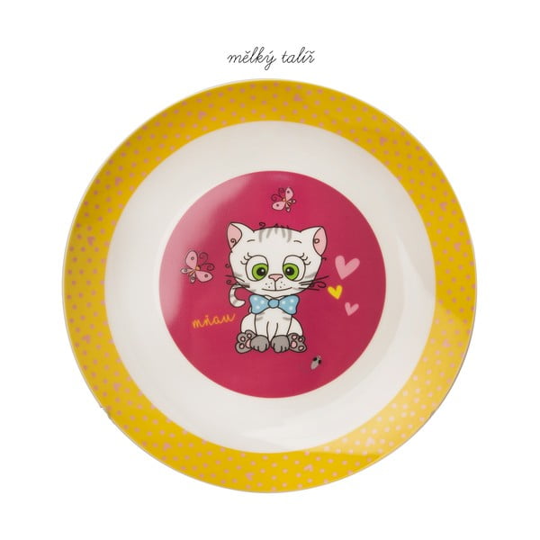 3dílný dětský porcelánový jídelní set Orion Kittens-image-4