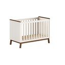 Béžová postýlka z borovicového dřeva s nastavitelnou výškou 60x120 cm Sezane – Vipack