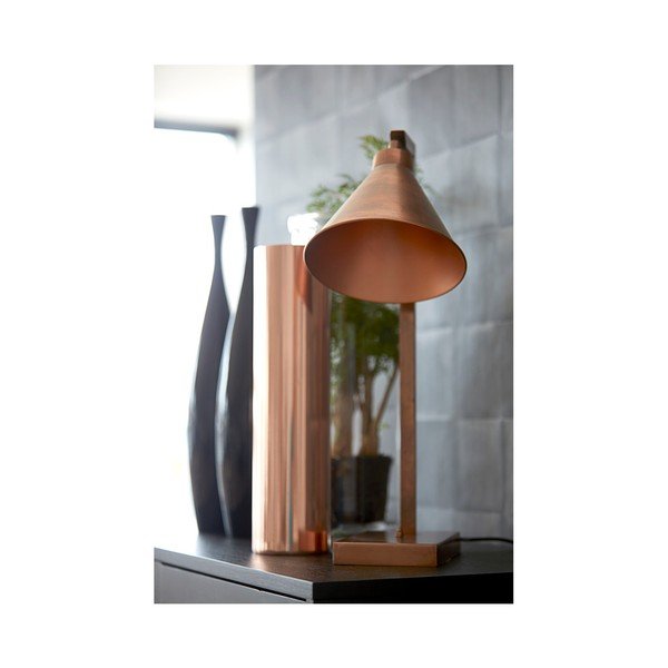 Stolní lampa v měděné barvě Canett Solrød-image-3