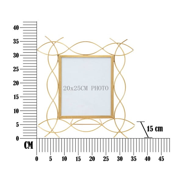 Kovový stojací rámeček na fotky Mauro Ferretti Glam X, 35,5 x 37 cm-image-3