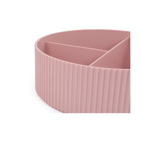 Růžový plastový koupelnový organizér na kosmetiku – Mioli Decor-image-4