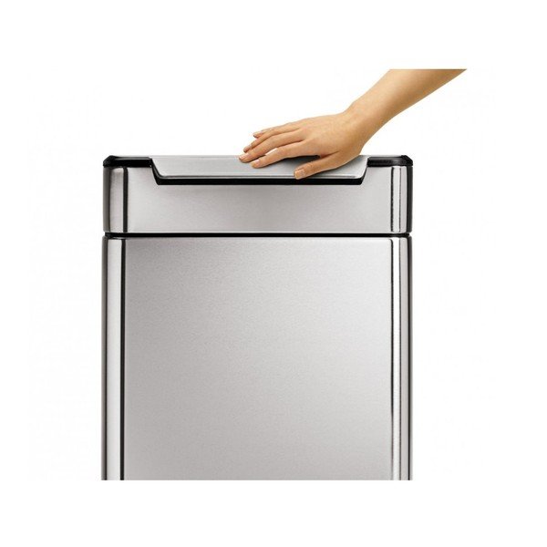 Ocelový odpadkový koš na tříděný odpad 48 l Dual - simplehuman-image-2