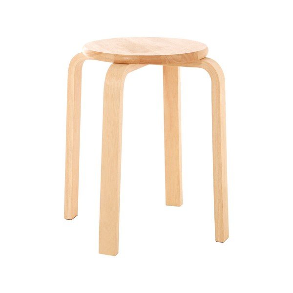 Stolička z kaučukového dřeva v přírodní barvě Heva – Premier Housewares-image-4
