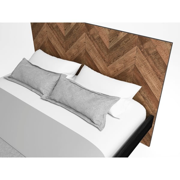 Černá/v přírodní barvě dvoulůžková postel 160x200 cm Gio – Marckeric-image-1