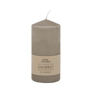 Hnědá svíčka Eco candles by Ego dekor Top, doba hoření 30 h
