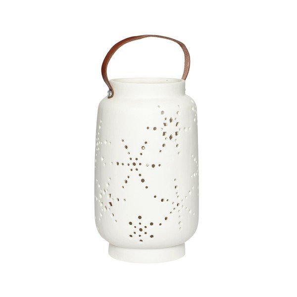 Bílá porcelánová lucerna Hübsch Deb