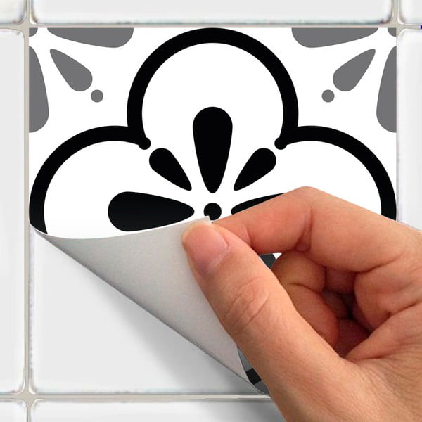 Sada 9 nástěnných samolepek Ambiance Cement Tiles Alexia, 10 x 10 cm-image-3