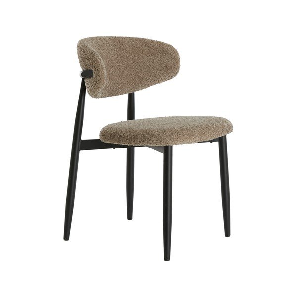 Taupe čalouněná jídelní židle Eniola – Light & Living