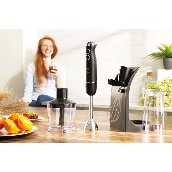 Černý tyčový mixér Black SIlver Collection - BerlingerHaus-image-1