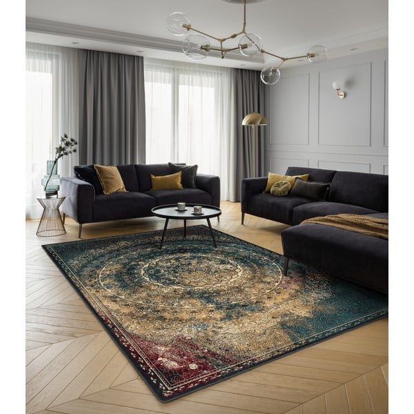 Vlněný koberec v petrolejové barvě 160x240 cm Ann – Agnella-image-1