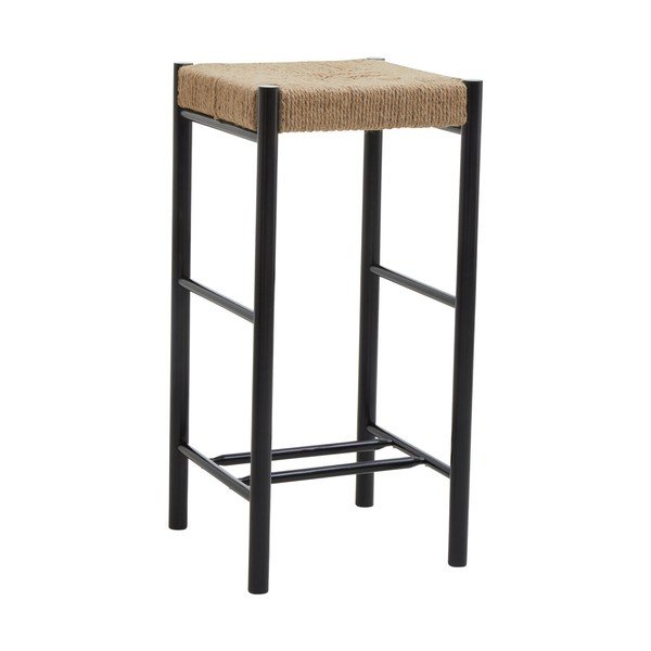 Černá/v přírodní barvě barová stolička z bukového dřeva (výška sedáku 72 cm) Bandar – Premier Housewares