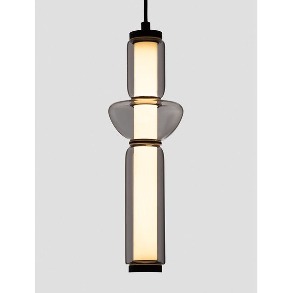 Šedé skleněné LED stmívatelné závěsné svítidlo ø 12 cm Ulon – Nova Luce-image-2