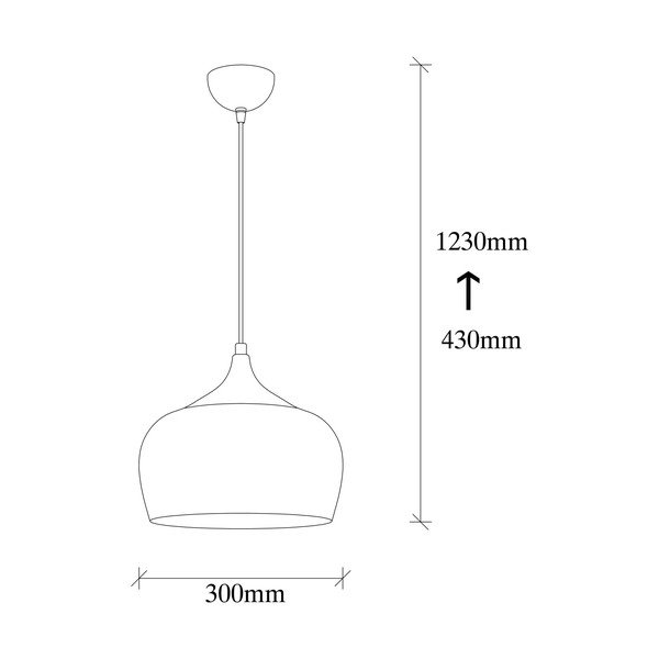 Závěsné svítidlo ve zlaté barvě s kovovým stínidlem ø 30 cm Berceste – Opviq lights-image-4