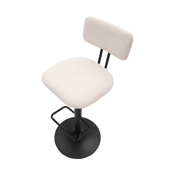 Bílo-černá barová židle s nastavitelnou výškou (výška sedáku 61 cm) Tina – Mauro Ferretti-image-4