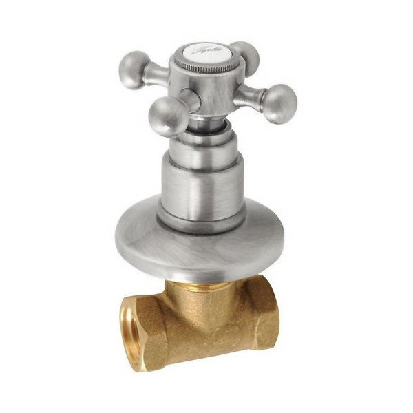 Podomítkový ventil v matně stříbrné barvě Antea Cold – Sapho