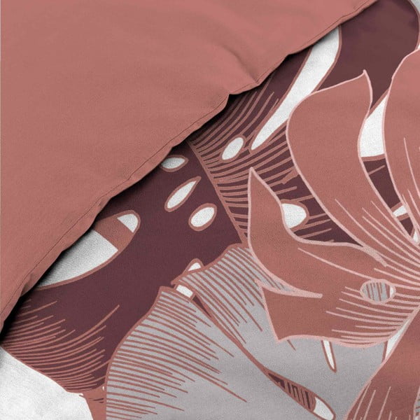 Bílé/růžové bavlněné povlečení na dvoulůžko/prodloužené 240x220 cm Astria – douceur d'intérieur-image-3