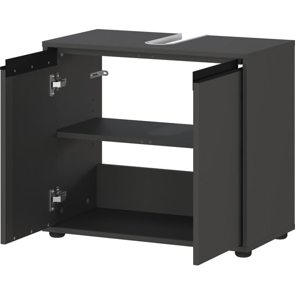 Antracitová skříňka pod umyvadlo 63x55 cm Lemont – Germania-image-3