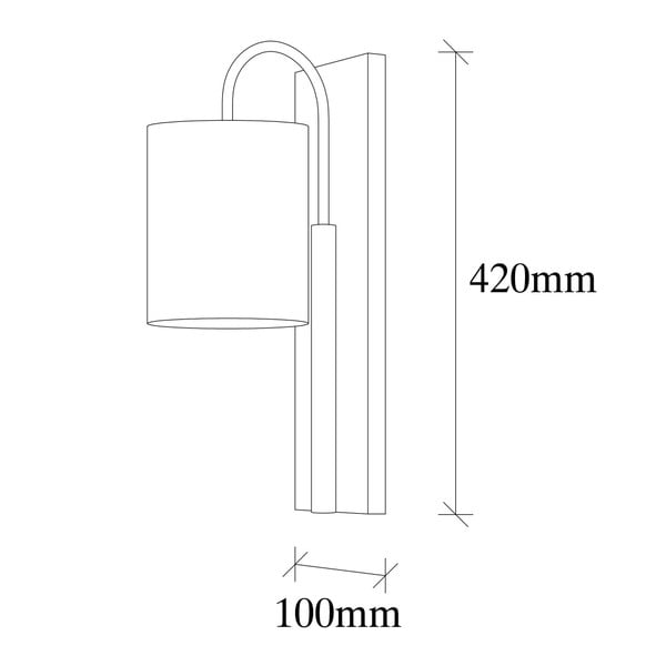 Černé/béžové nástěnné svítidlo Baston – Opviq lights-image-1