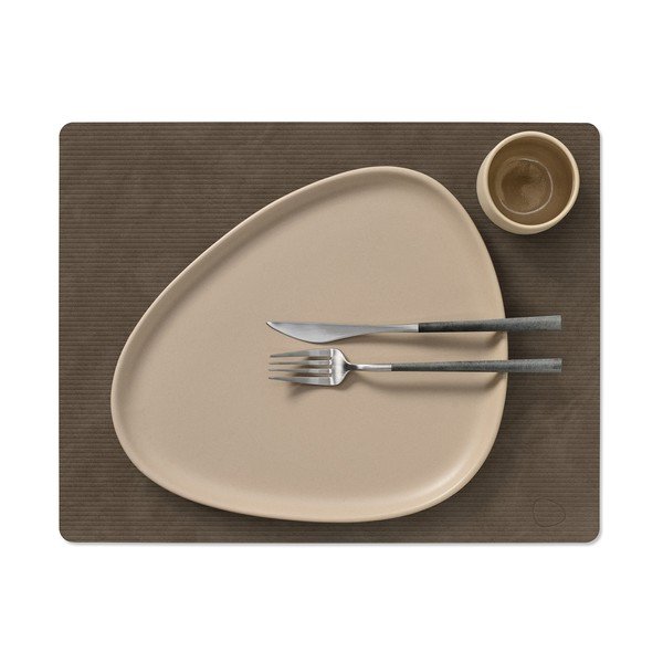 Prostírání z eko kůže 35x45 cm Square L Corduroy – LIND DNA-image-2