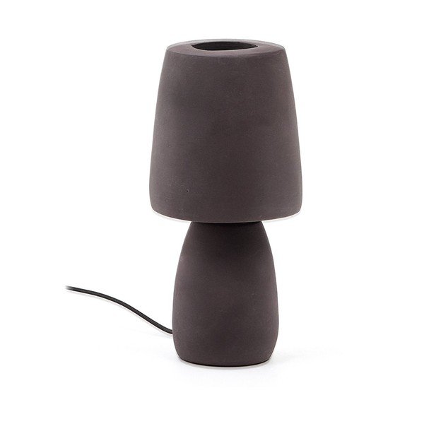 Tmavě hnědá stolní lampa (výška 30 cm) Tandy – Kave Home