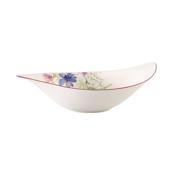 Bílá porcelánová salátová mísa s motivem květin Villeroy & Boch Mariefleur Serve, 3,8 l