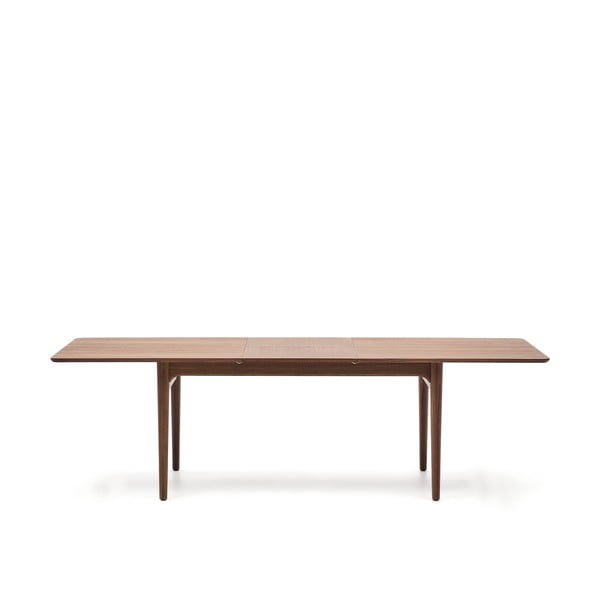 Rozkládací jídelní stůl s přídavnou deskou v dekoru ořechu 100x200 cm Elan – Kave Home-image-3