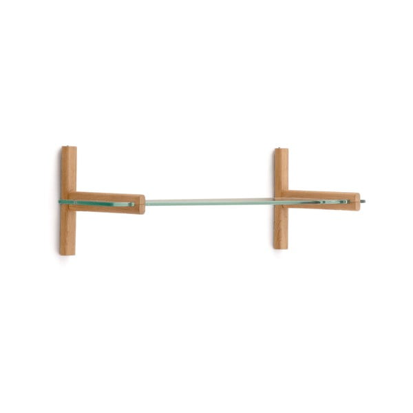 Skleněný modulární policový systém v přírodní barvě 90x28x30,5 cm Sitra – Kave Home-image-2