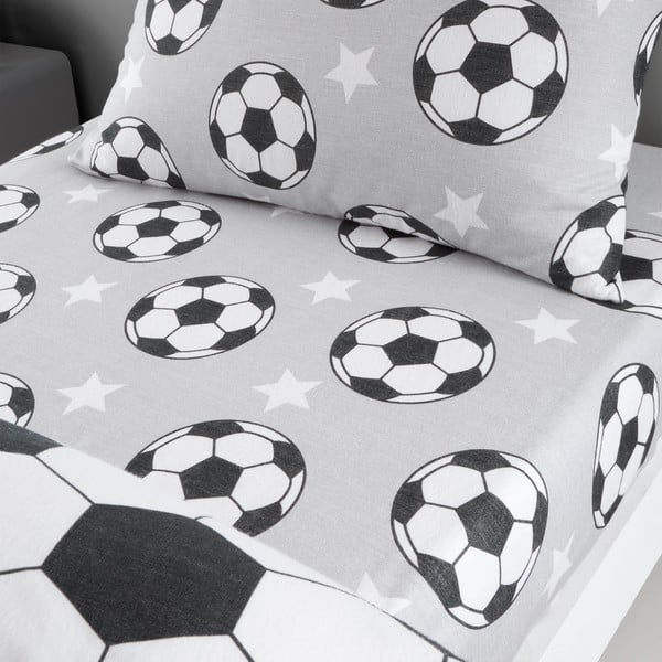 Flanelové dětské prostěradlo do postýlky 70x140 cm Football Stars – Catherine Lansfield