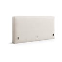 Krémové čalouněné čelo postele 189x100 cm Olivia – Micadoni 