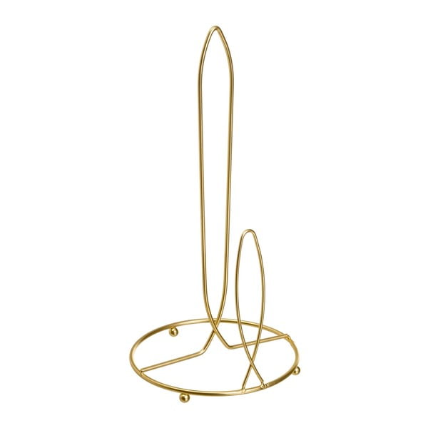 Kovový stojan na papírové utěrky ve zlaté barvě ø 16 cm – Casa Selección