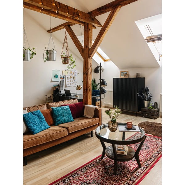 Červený běhoun Nouristan Skazar Isfahan, 80 x 250 cm-image-2