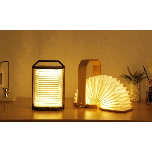 Bílá/v tmavě přírodní barvě světelná dekorace na USB Origami – Gingko-image-3