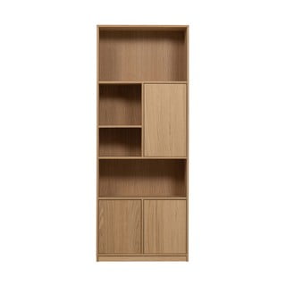 Modulární knihovna v dekoru dubu v přírodní barvě 77x199 cm Modulair – vtwonen