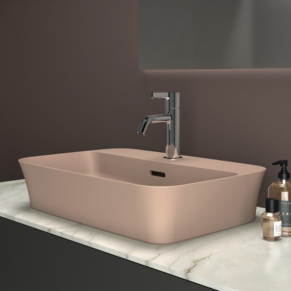 Světle růžové keramické umyvadlo 55x38 cm Ipalyss – Ideal Standard-image-1
