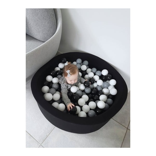 Modrý kulatý dětský bazének s 200 balónky Misioo, 90 x 40 cm-image-3