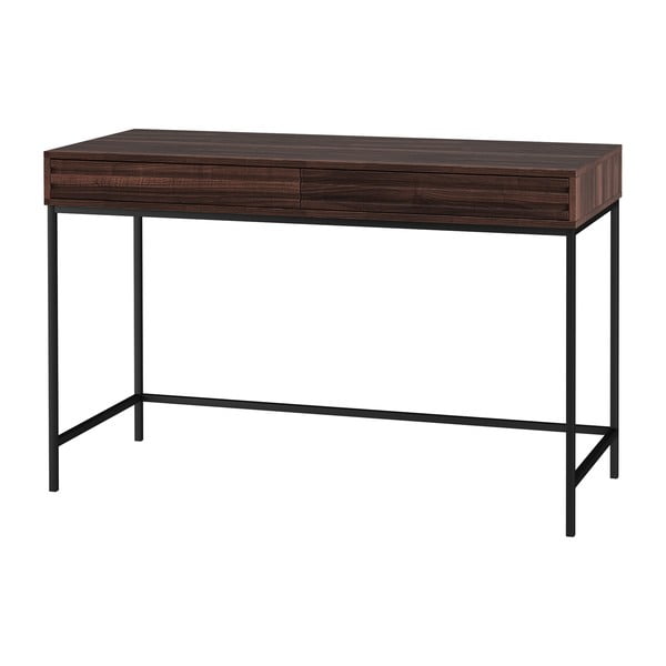 Pracovní stůl s deskou v dekoru ořechového dřeva 50x120 cm Celine – Støraa
