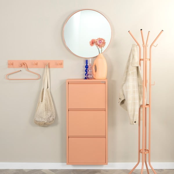 Kovový nástěnný věšák v lososové barvě 70 cm Leatherman – Spinder Design-image-3