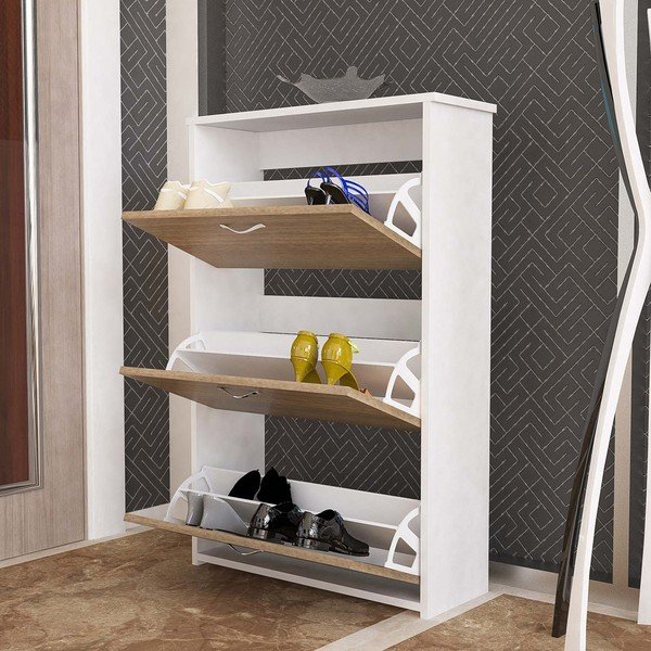 Hnědý třídvéřový botník Triplex-image-1