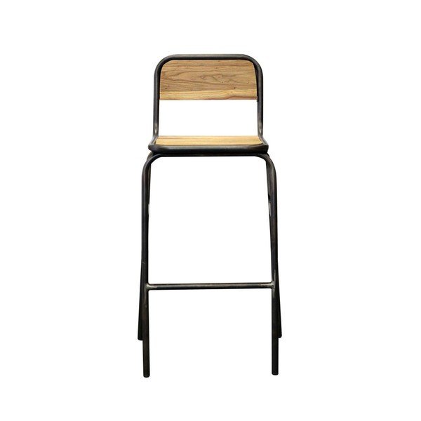 Barová židle z jilmového dřeva Red Cartel Scott-image-3