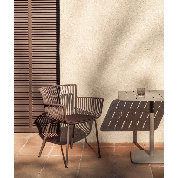 Hnědá zahradní židle Surpika – Kave Home-image-1