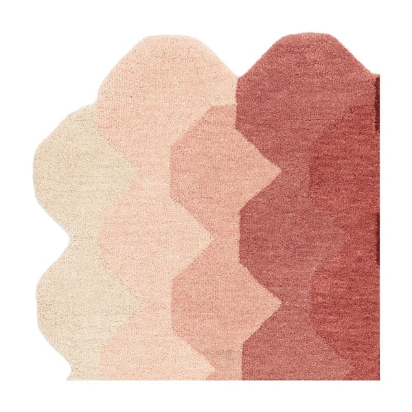 Růžový vlněný koberec 120x170 cm Hive – Asiatic Carpets-image-3