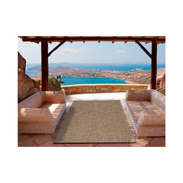Tmavě béžový koberec vhodný i na ven Universal Jaipur Beige Daro, 80 x 150 cm-image-1
